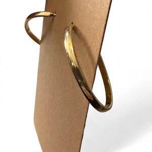 Classic Gold Tone Hoop Earrings